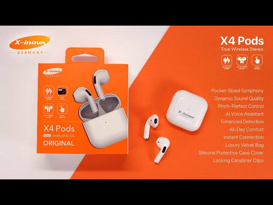 X4 PODS TWS HEADPHONES